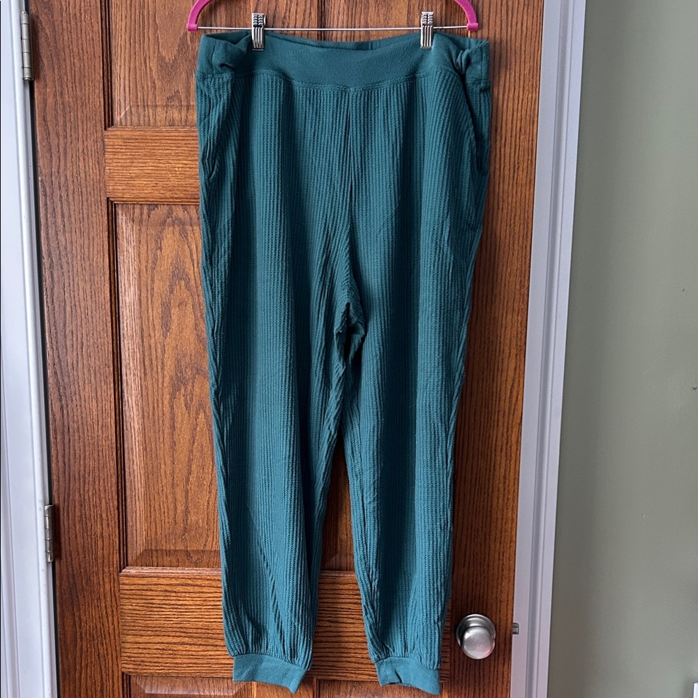 Old Navy Green Waffle Joggers